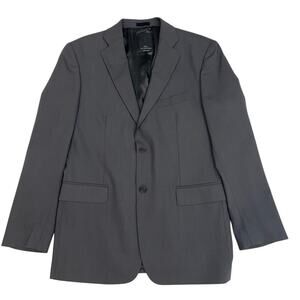 Paul La Fontaine Made in Italy Mens Gray Blazer Size 40